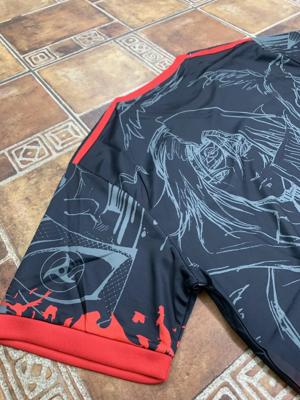 adidas Japan Naruto X Itachi Custom Fan Art Jersey Size M